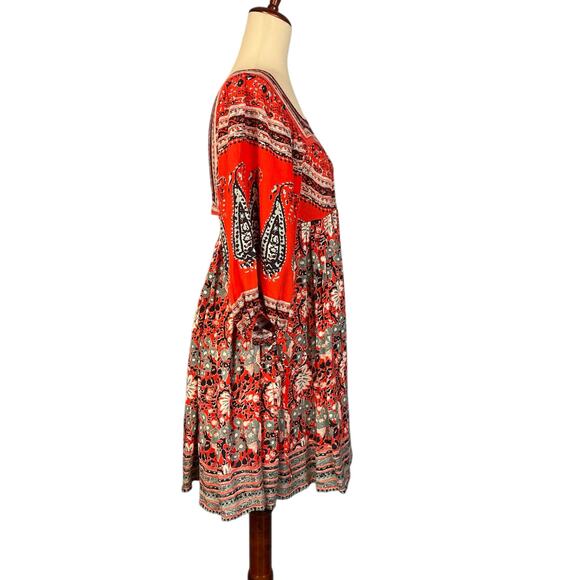 Free People Midsummer Dream Dress Red Open Back Small - Picture 5 of 14